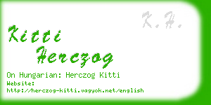 kitti herczog business card